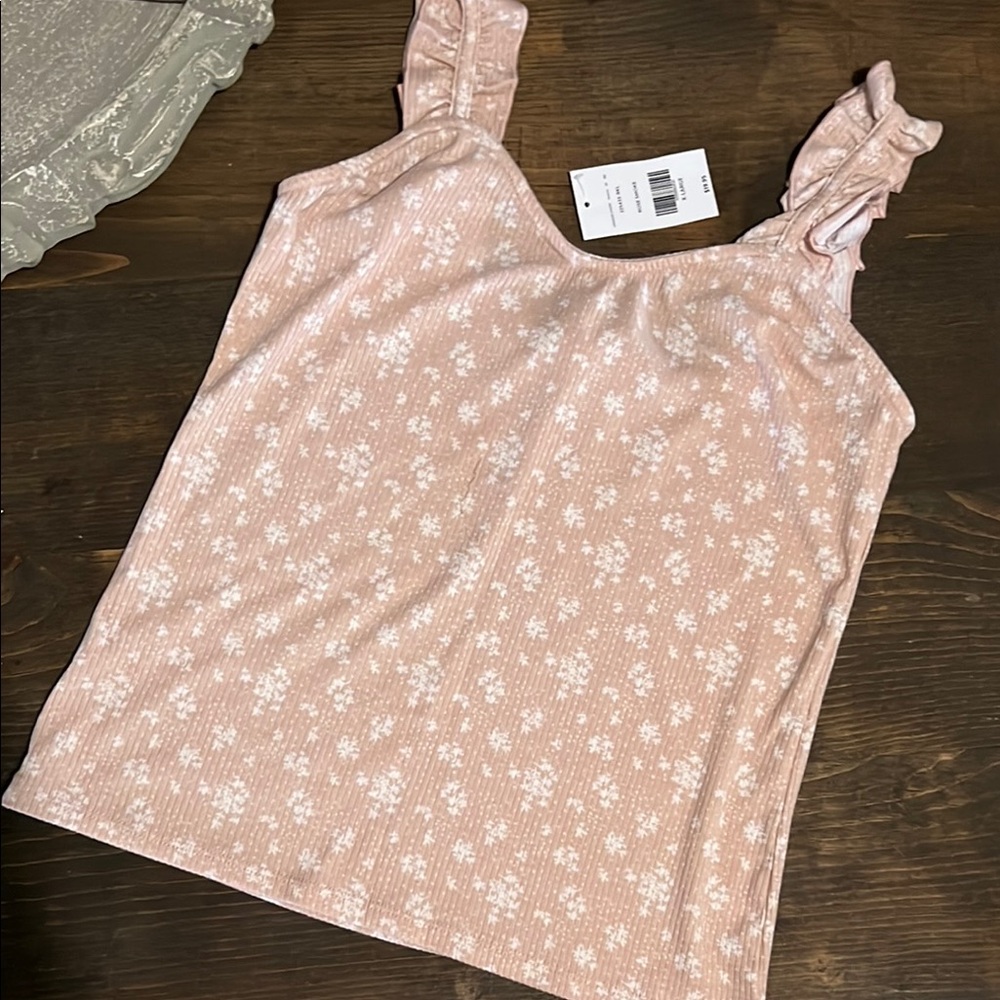 Floral Pink Sleeveless Top